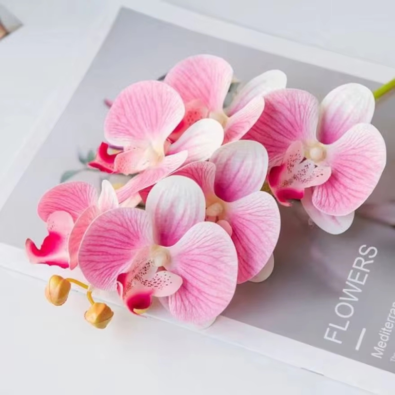 Flower Girl Basket - 3D 造花プラスチック蝶蘭ホーム花瓶テーブル装飾結婚式屋外ガーデン花嫁のブーケ DIY 花輪ギフトボックス