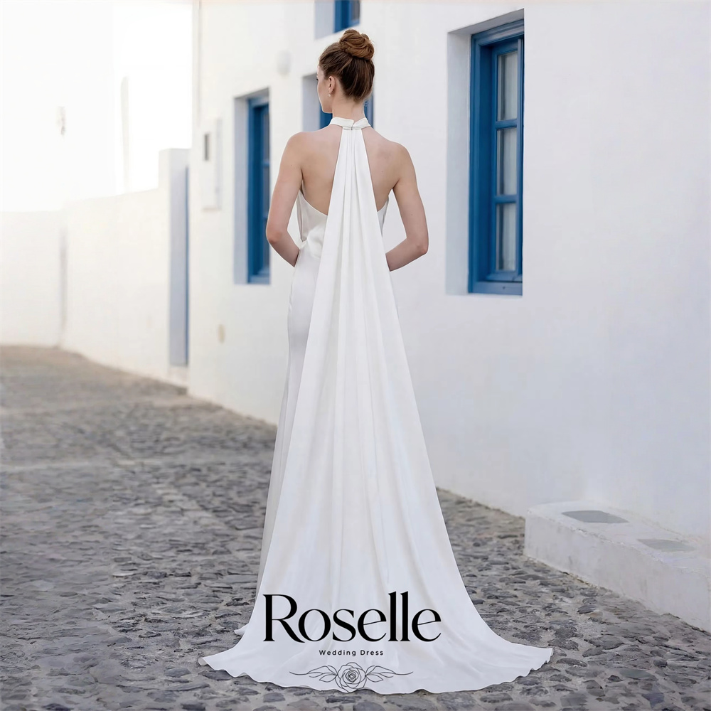 Wedding Qw - ROSELLE ホルターネック ノースリーブ マーメイド エレガント ウェディングドレス