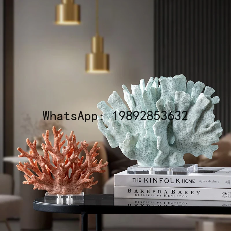 Wedding Qq - QQ クリエイティブ樹脂模造サンゴ工芸品中空サンゴ彫刻装飾置物カラフルなクリスタル装飾品家の装飾