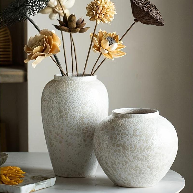 Centerpiece Vase Tall - 大きなエレガントなセラミック花瓶 - 装飾的な壺、卓上花瓶またはガーデン花瓶 - 軽量、屋内/屋外の家庭に最適