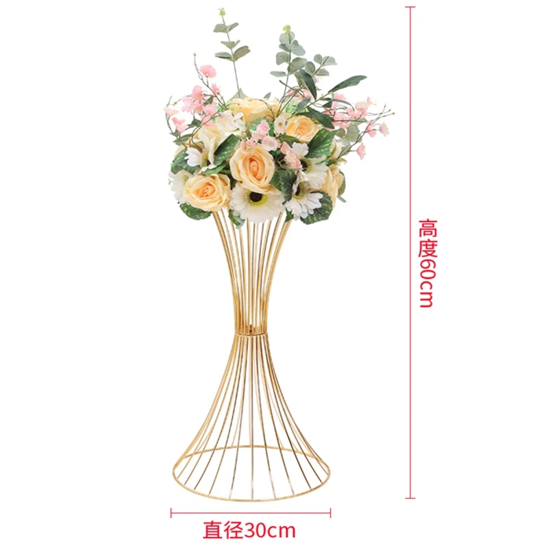 Wedding Party Supply Store - 結婚式の備品店 鉄製吊り下げ式ステージ背景フラワーシェルフ 結婚式の小道具 屋外用クリエイティブS字型オーナメント