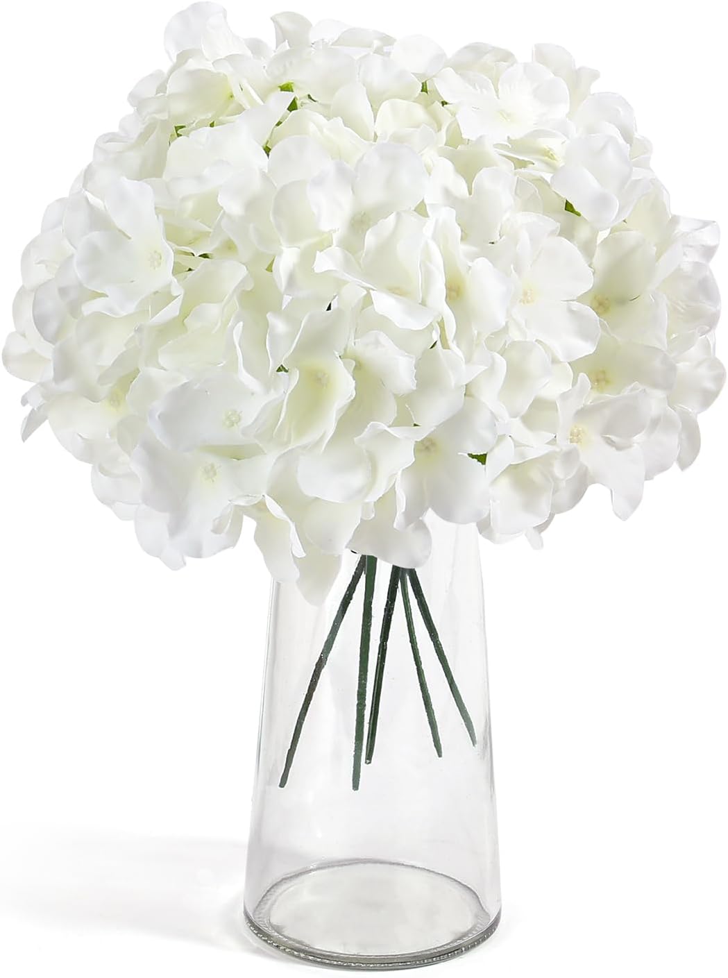304個入り バルク ホワイトシルク人工アジサイの花 柔軟な - Wedding Supply Bulk のレビューと価格