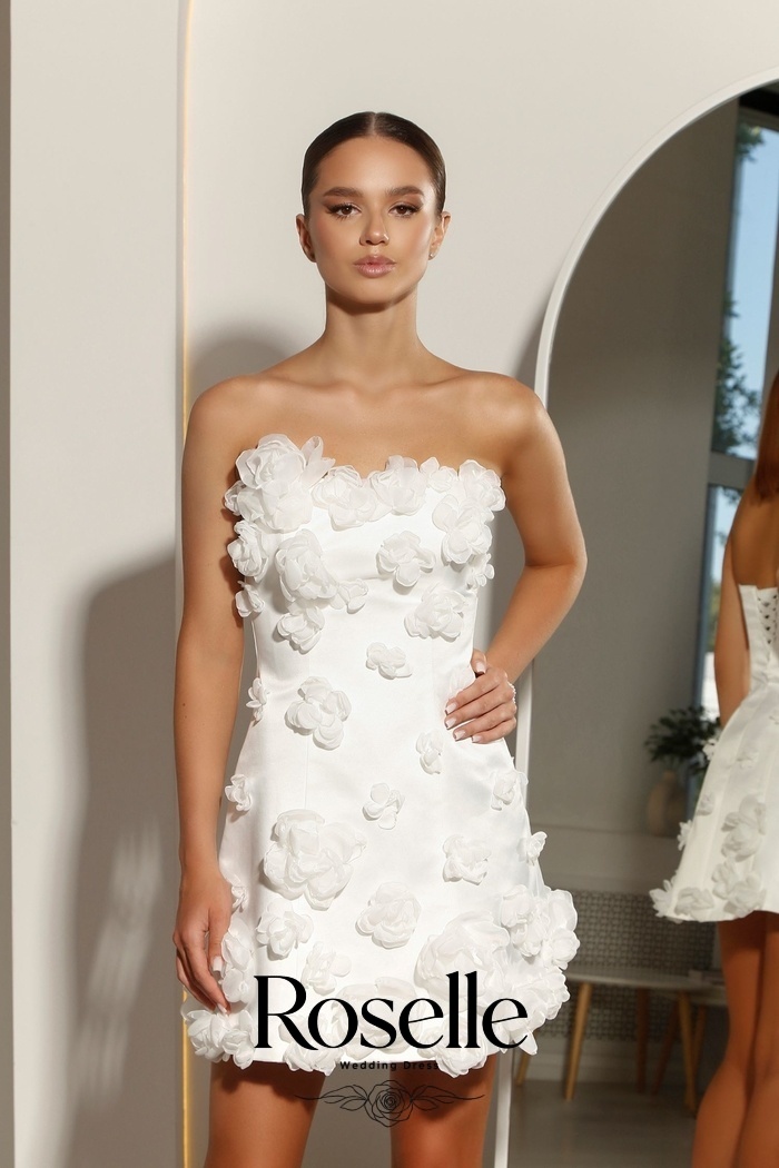 ROSELLE ミニ絶妙なシースウェディングドレスフラワース - Wedding Qw のレビューと価格