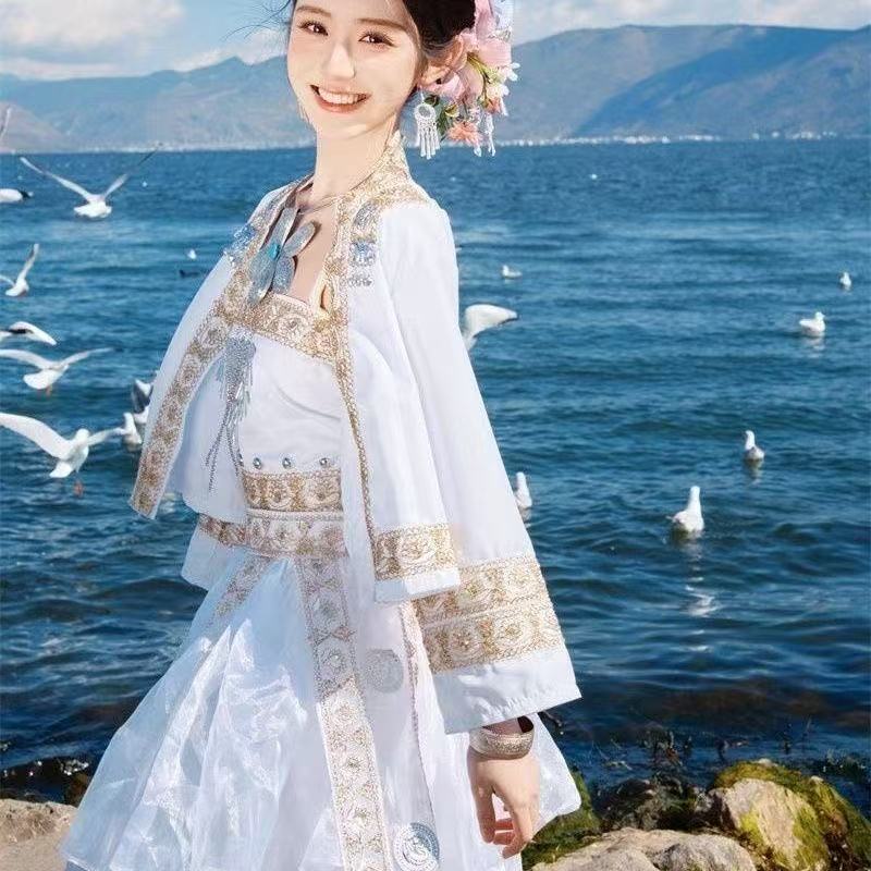 2026年春モン族衣装女性用伝統中国服旅行結婚式花嫁ユニフォ - Wedding Qw のレビューと価格
