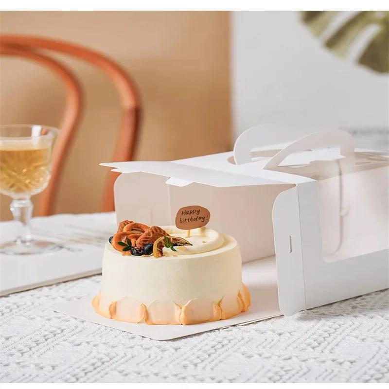 10 個のケーキボックス透明な窓紙ギフト包装ボックス結婚式誕 - Wedding Cake Supply のレビューと価格