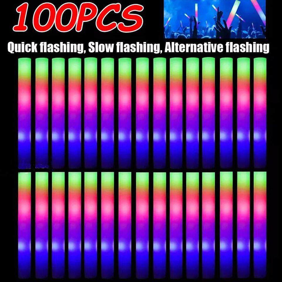 グロースティック バルク100本入り LEDライトアップフォ - Wedding Supply Bulk のレビューと価格