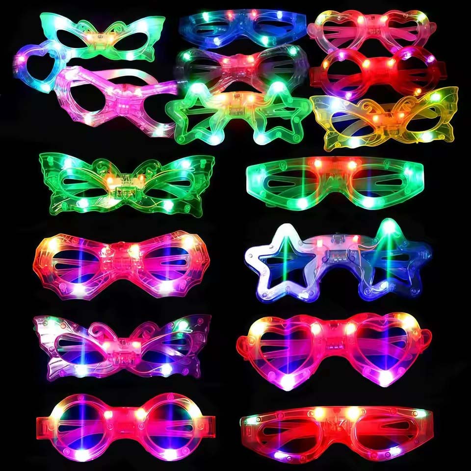 暗闇で光るメガネ　まとめ買いLEDライトアップメガネ　202 - Wedding Supply Bulk のレビューと価格