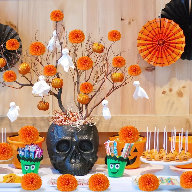 10-30個入り シルクカーネーション マリーゴールドフラワ - Indian Wedding Decor Supply のレビューと価格