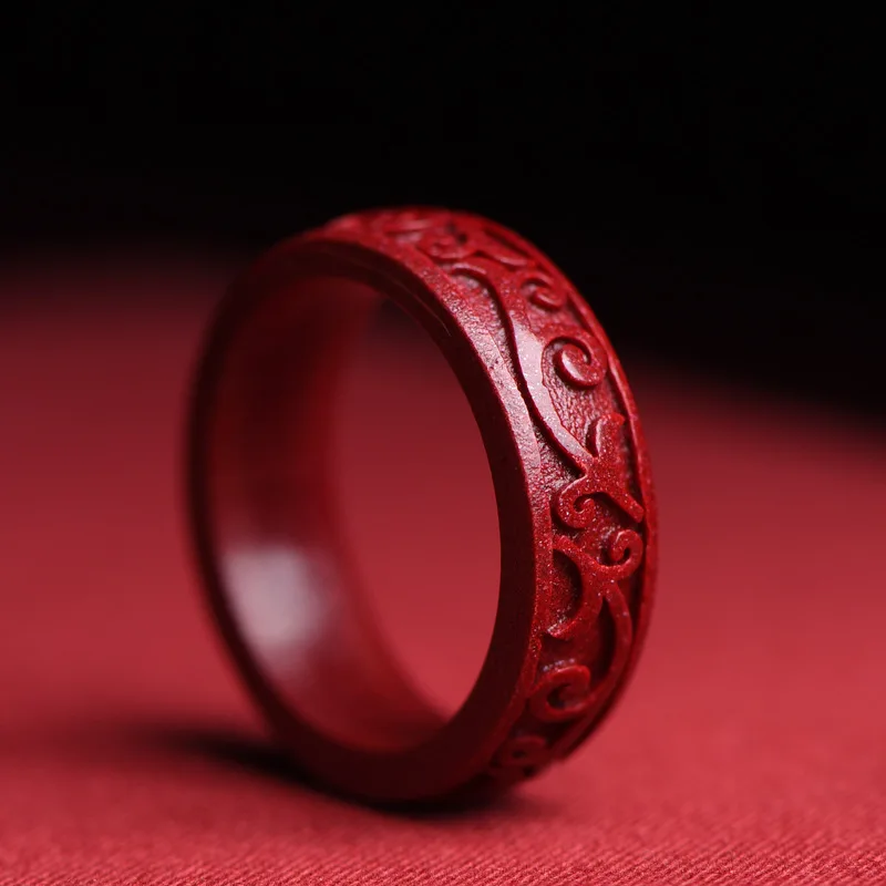 自然な本物のCinernabarリング、トレンディなジュエリ - Wedding Zone のレビューと価格