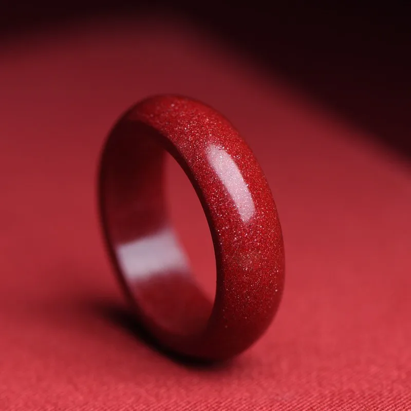 自然な本物のCinernabarリング、トレンディなジュエリ - Wedding Zone のレビューと価格