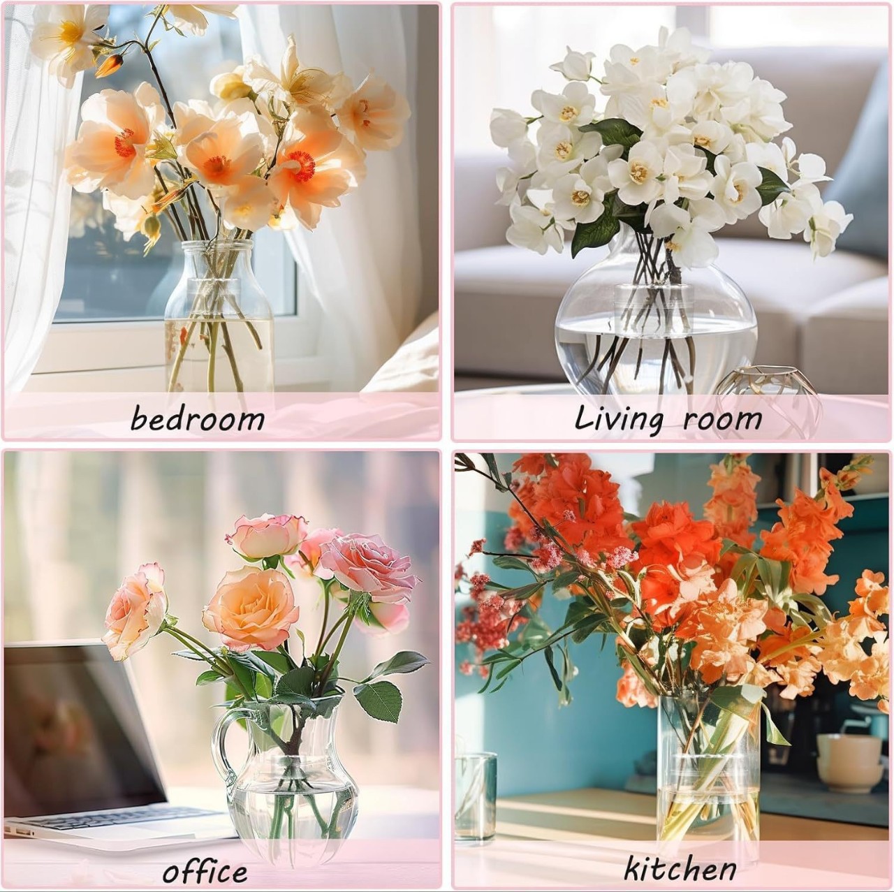 スパイラル型の生花用茎ホルダー、花瓶用スパイラル茎ホルダー、 - Flower Girl Basket のレビューと価格