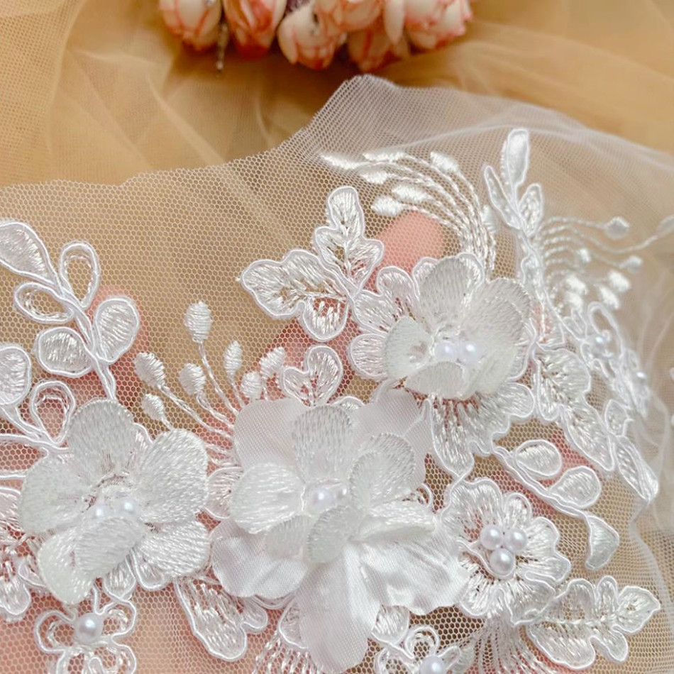 パールレースボーダーライン、3Dミラーフラワー、DIYウェデ - Wedding Supply Online のレビューと価格