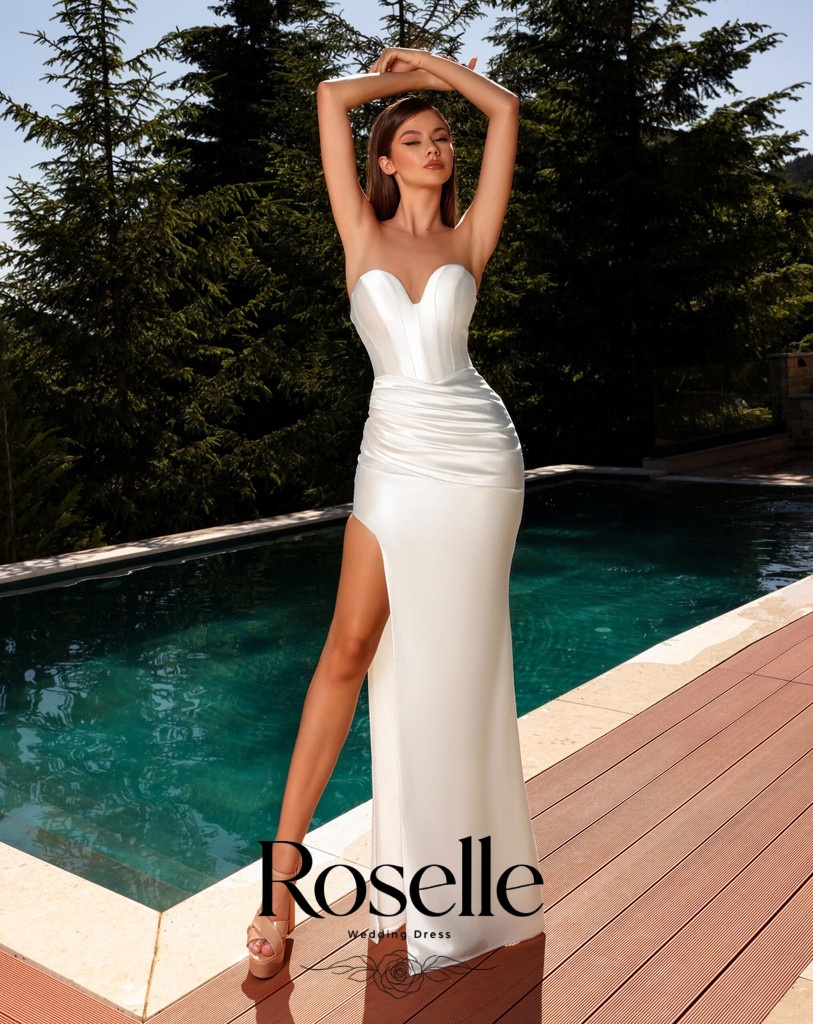 ROSELLE エレガント シース ウェディングドレス スイ - Wedding Qw のレビューと価格