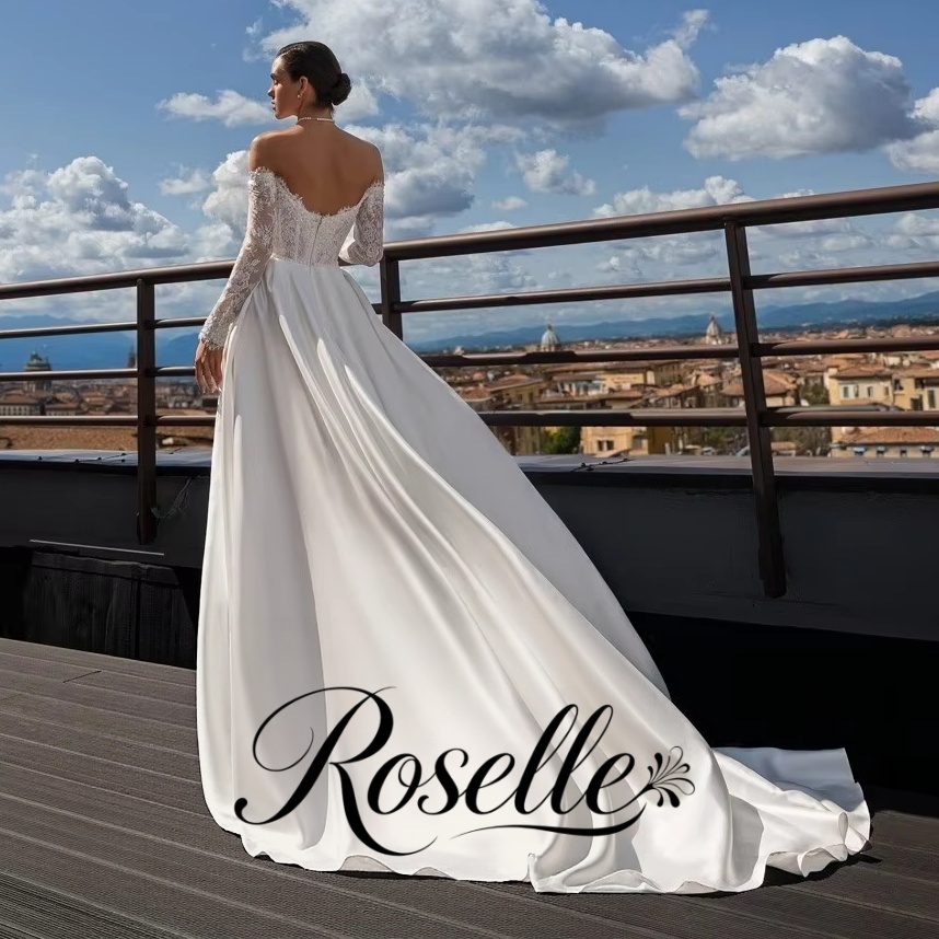 ROSELLE レースAラインの上品なウェディングドレス ハ - Wedding Qw のレビューと価格