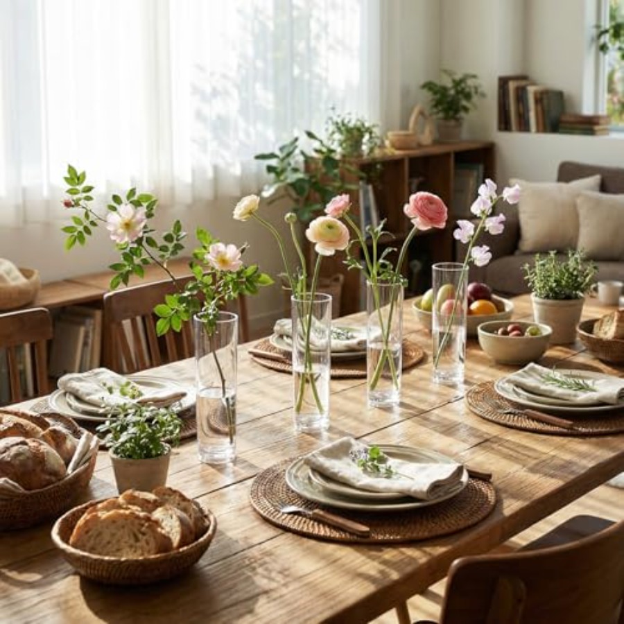 48個のアクリル製円筒形花瓶、結婚式のセンターピース用、透明 - Centerpiece Vase Tall のレビューと価格