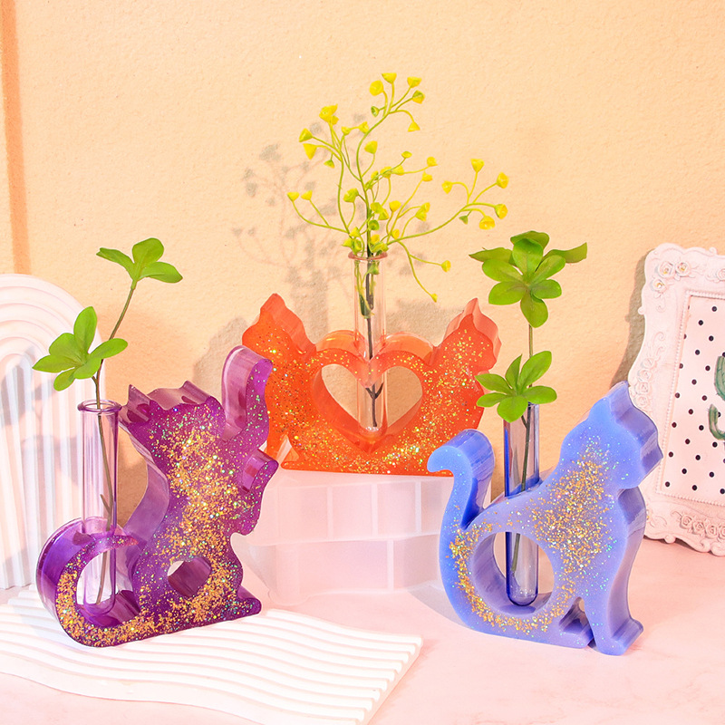 水耕植物用の猫型シリコーンエポキシ樹脂金型、植物ステーション - Flower Girl Basket のレビューと価格