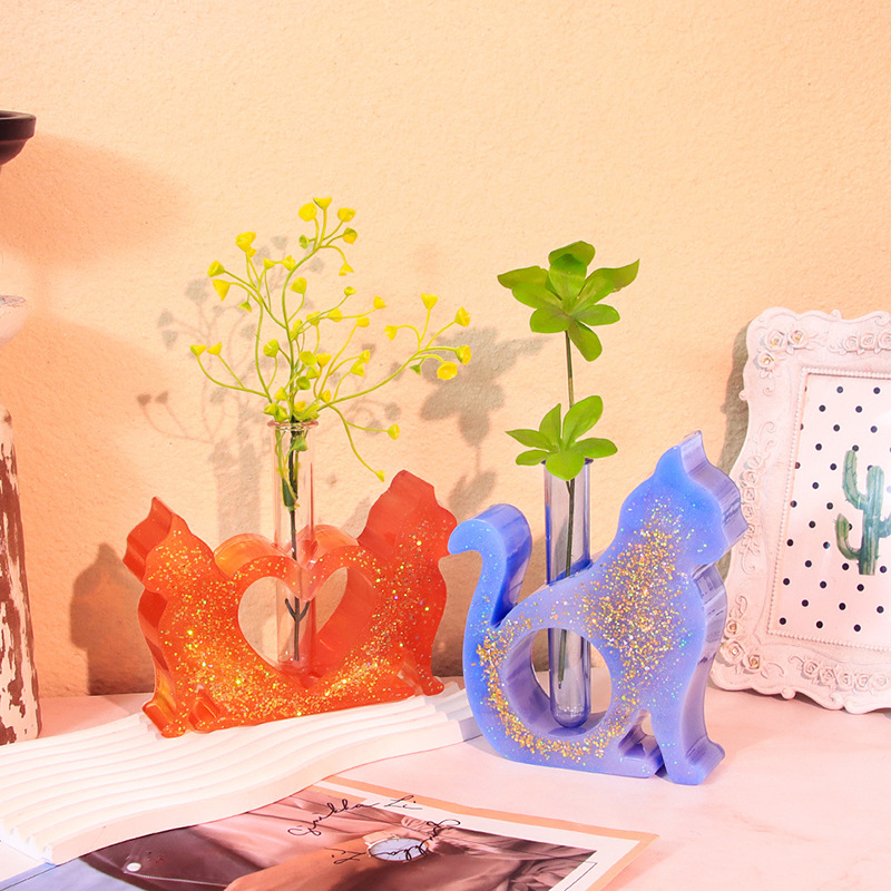 水耕植物用の猫型シリコーンエポキシ樹脂金型、植物ステーション - Flower Girl Basket のレビューと価格