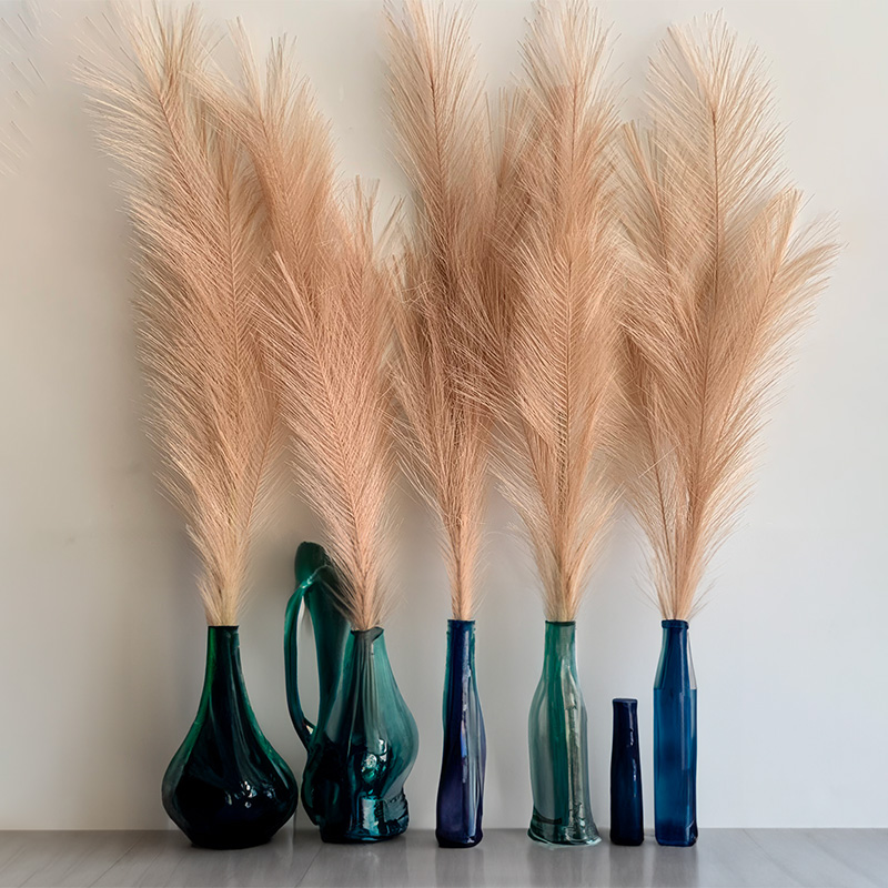39インチの大型パンパスグラス造花、フェイクリードブランチ、 - Centerpiece Vase Tall のレビューと価格