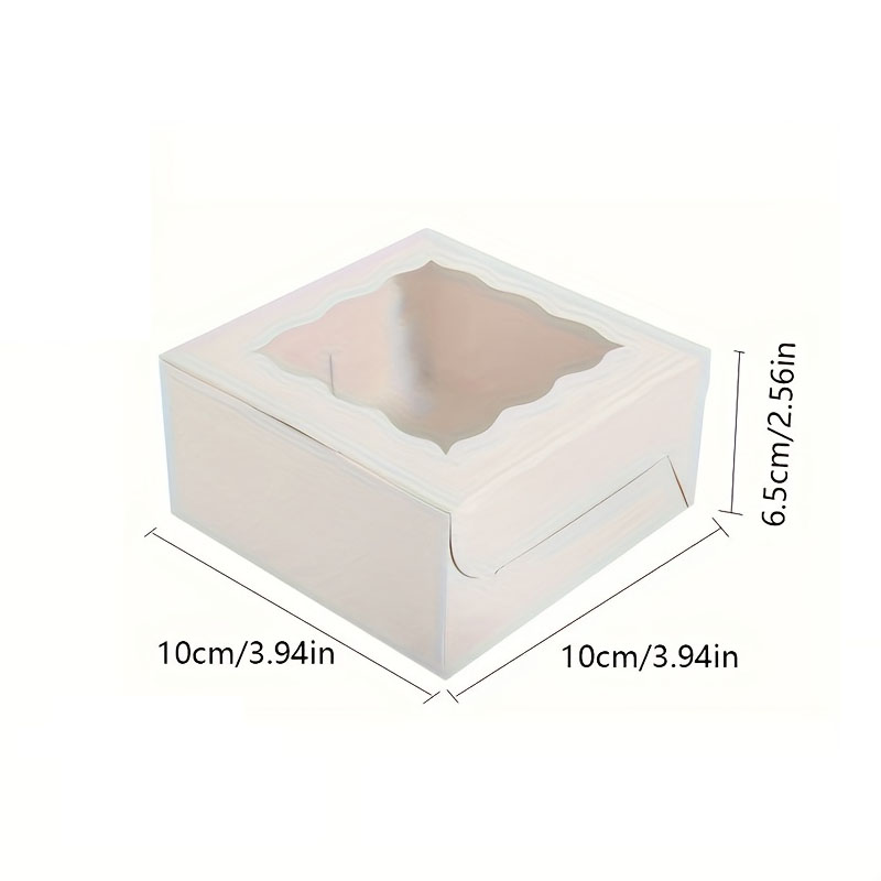 10 個クラフト紙ケーキキャンディボックスオープンウィンドウ - Wedding Cake Supply のレビューと価格
