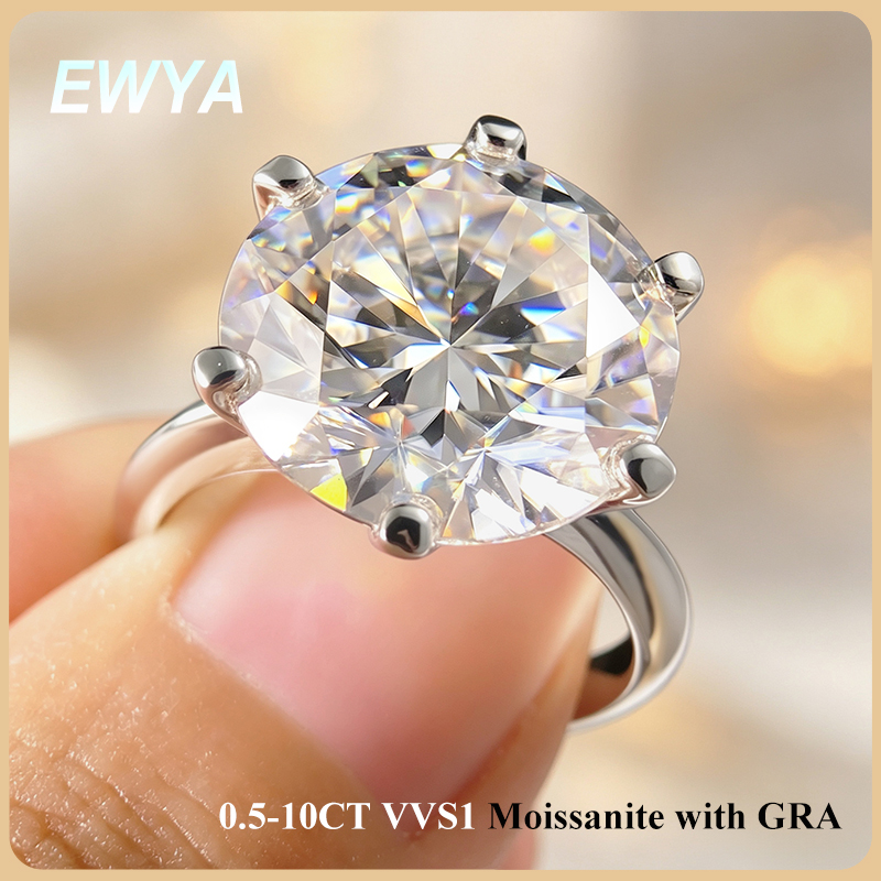 EWYA GRA 認定 0.5-10CT D カラー モアッ - Wedding Zone のレビューと価格